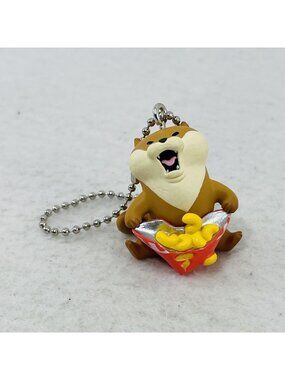 Tommy Otter Figure Keychain Keyring Snack Food Chain Small Mini Charm Hanger Eat